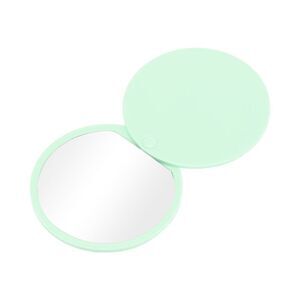 Round Cosmetic Mirror Compact Mirror for Business Travel Green